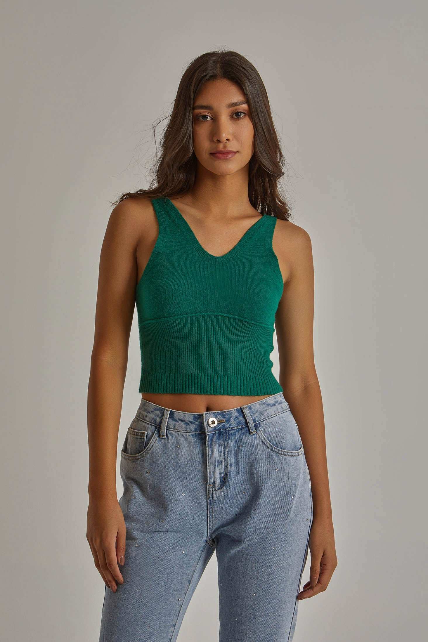 Women Regular Fit Top - Vivid Green