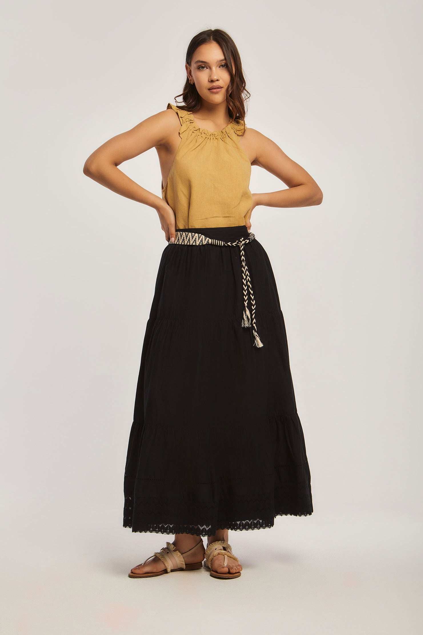 Women Regular Fit Top - Brown