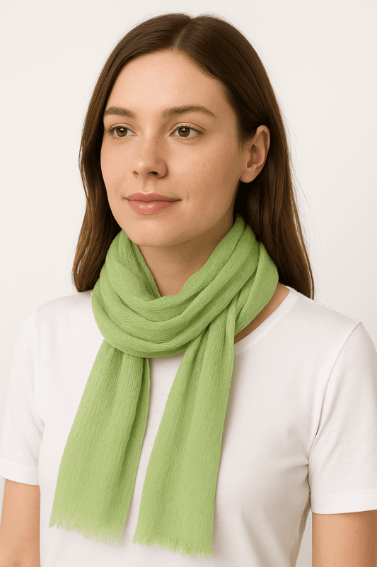 Textured Fresh Tone Long Scarf