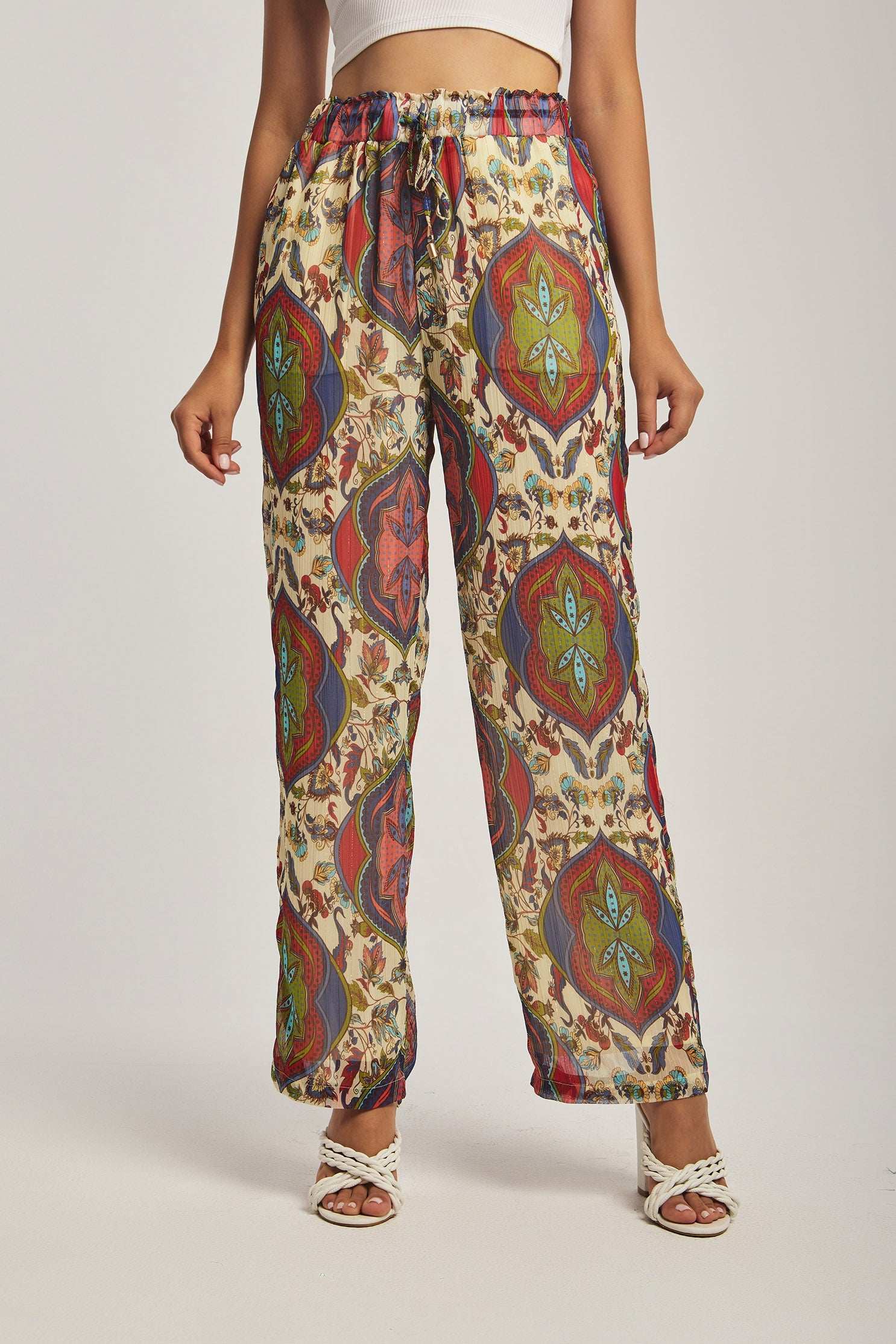 Women Regular Fit Pant - Multicolorcolor