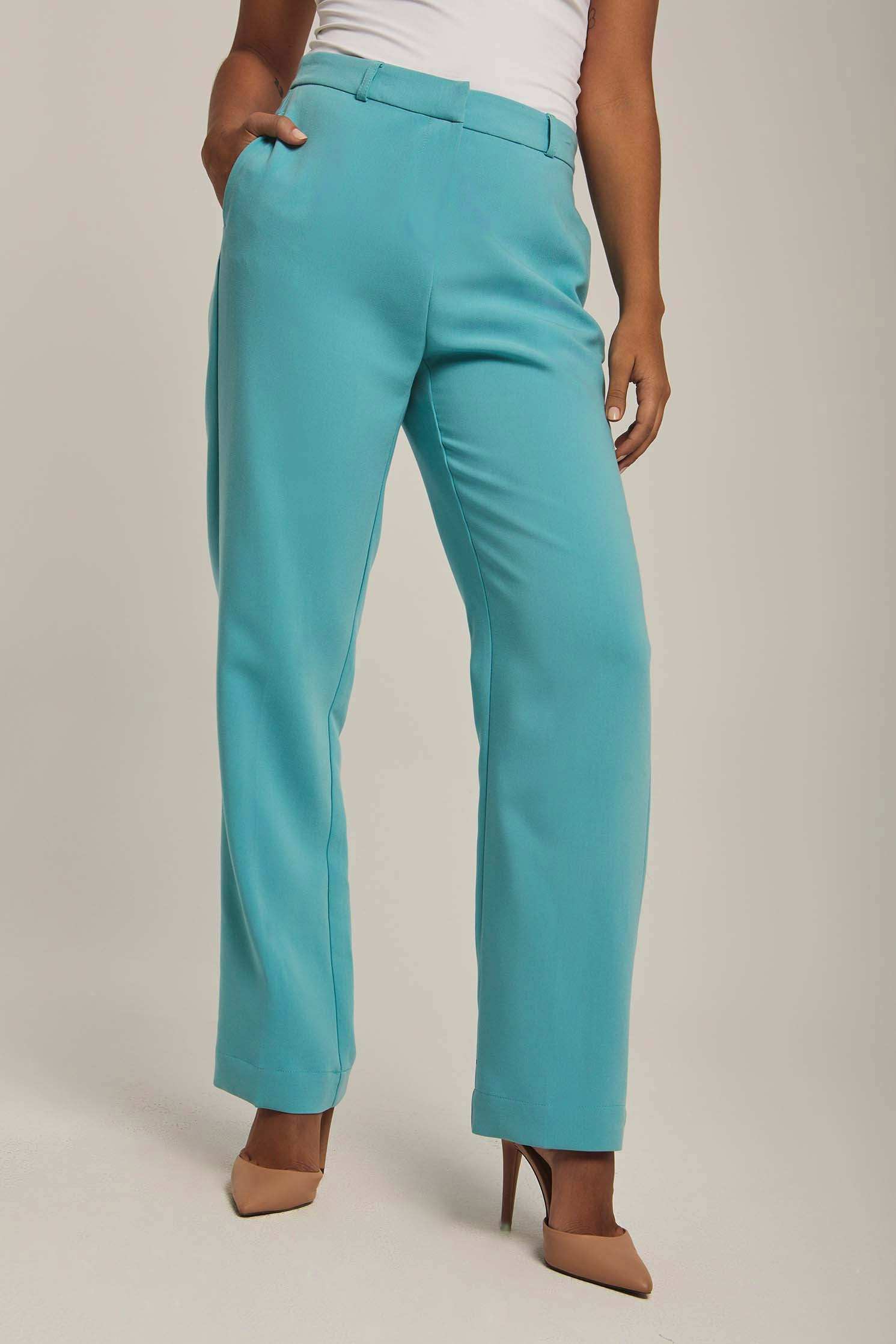 Women Regular Fit Pant - Blue
