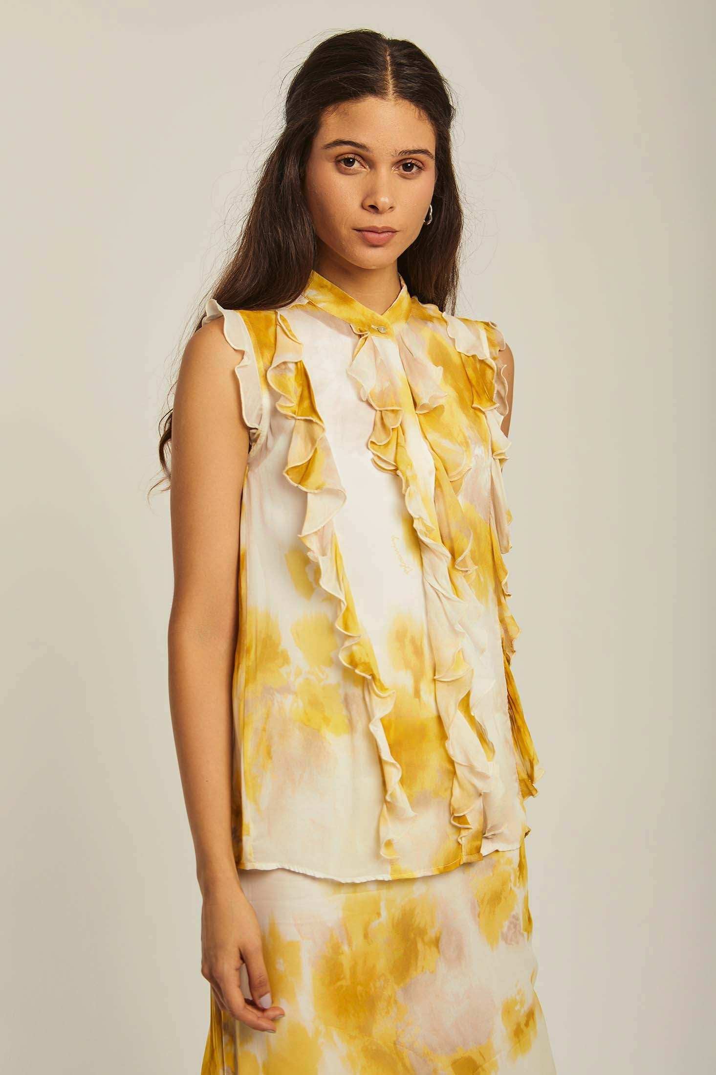 Women Regular Fit Blouse - Primrose Yellow
