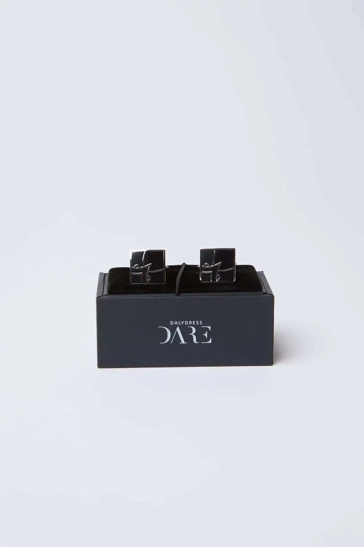 Square Abstract Line Design Cufflink