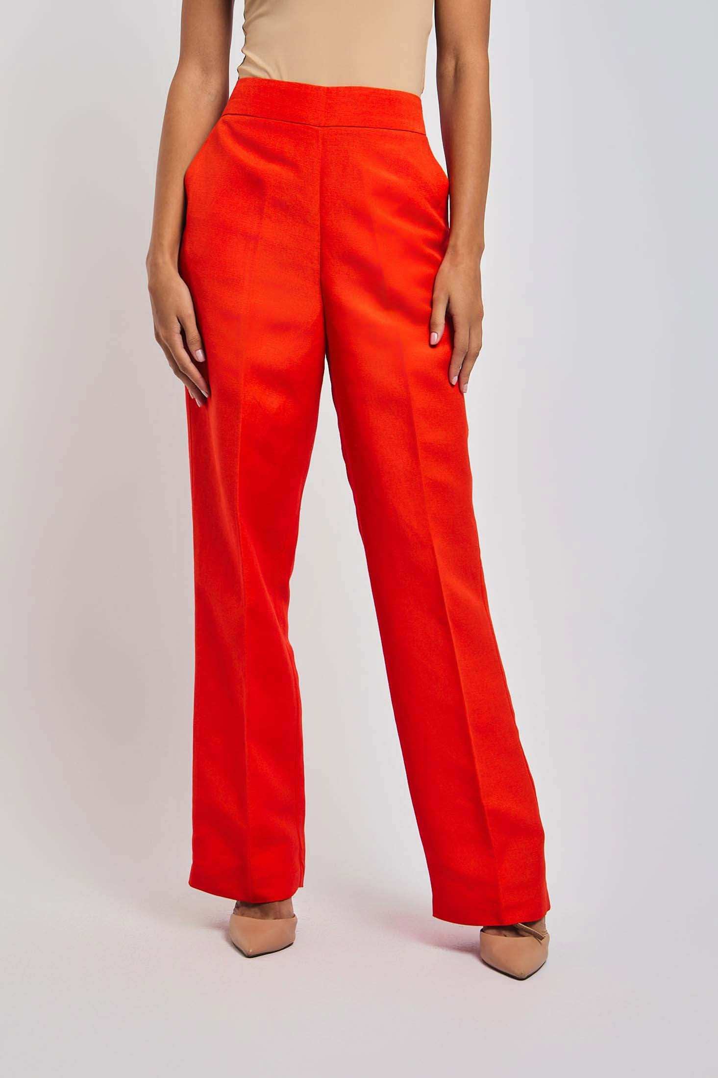 Women Regular Fit Pant - Orange