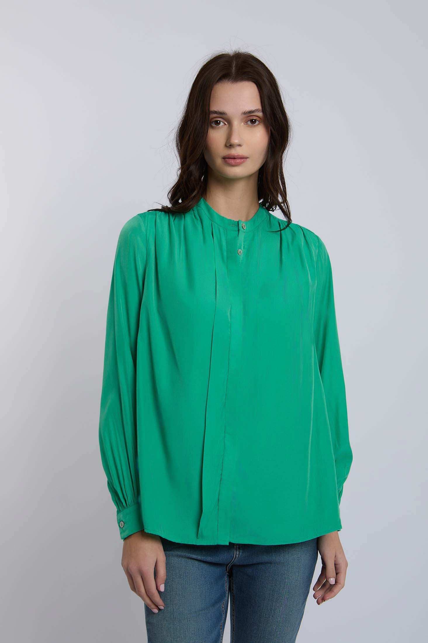 Women Regular Fit Blouse - Mint Green
