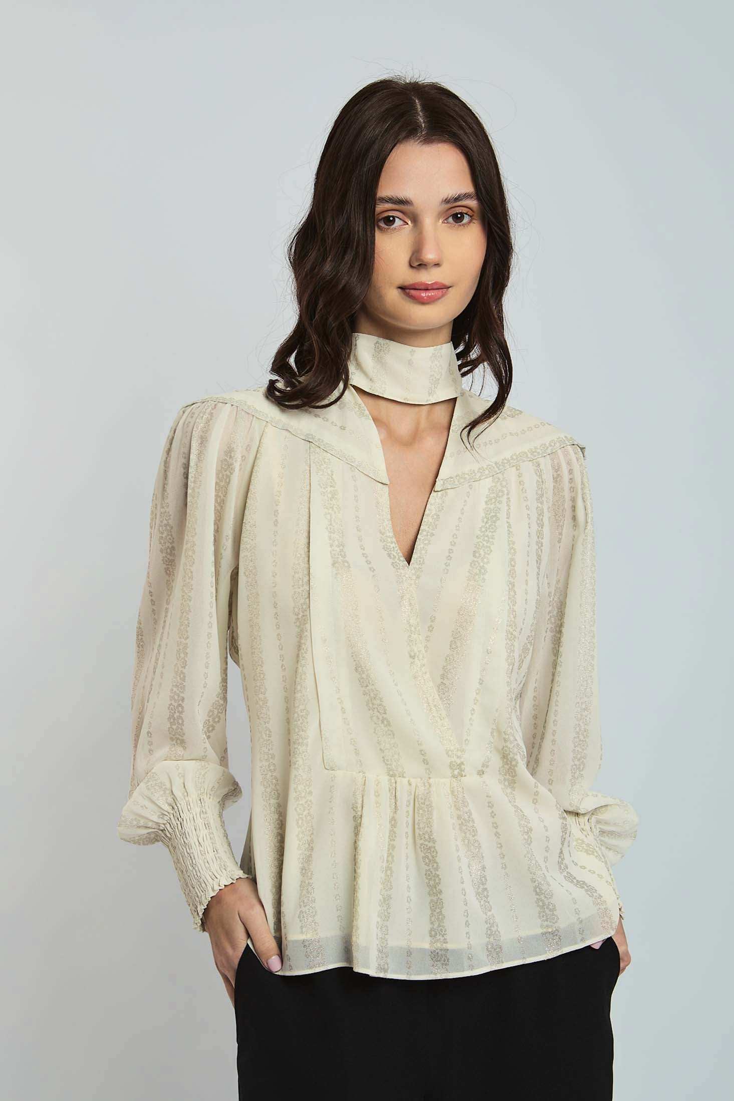 Women Regular Fit Blouse - Off White