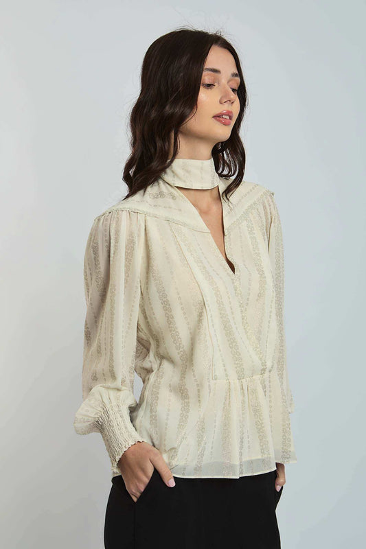Women Regular Fit Blouse - Off White
