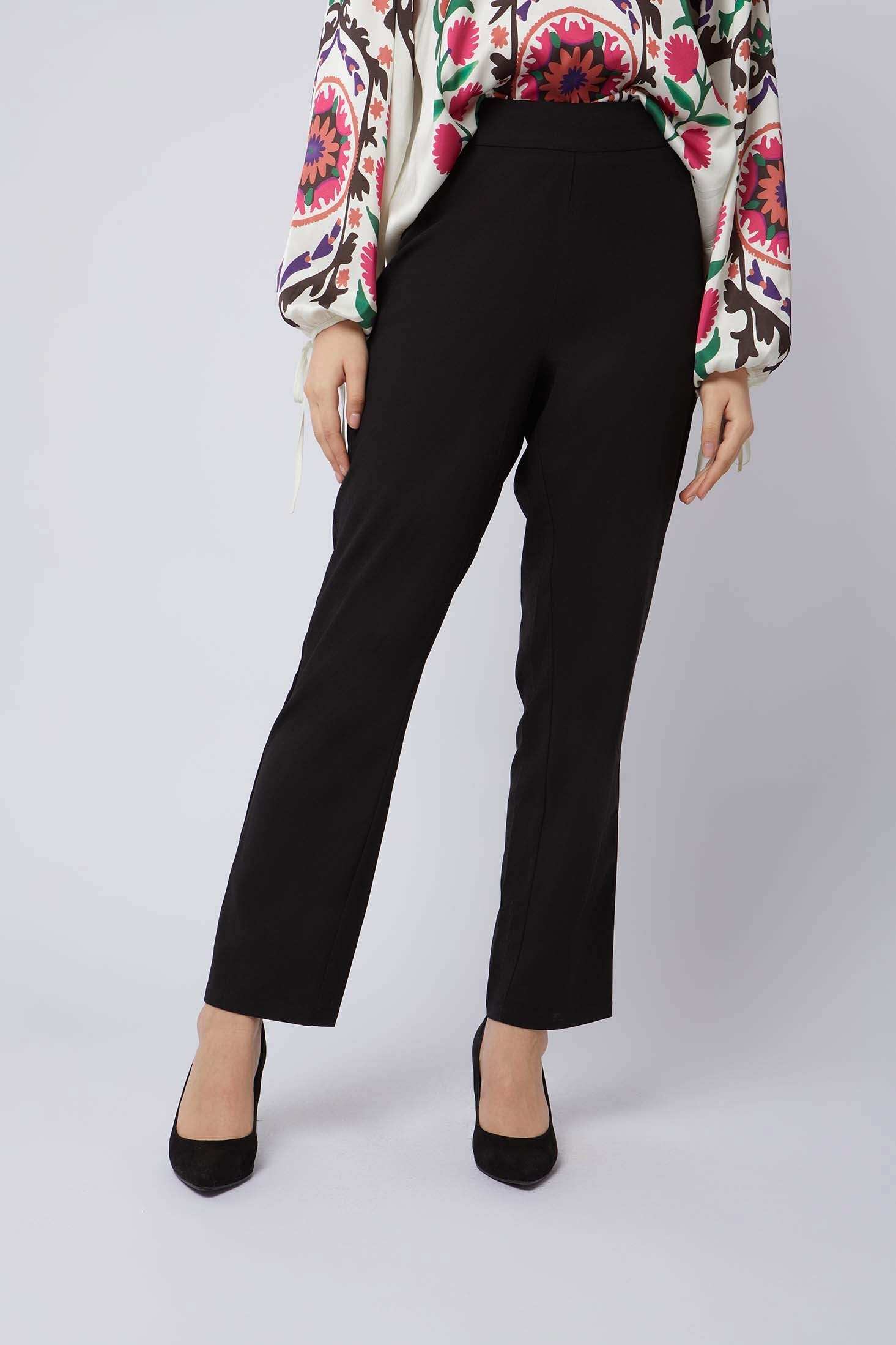 Women Regular Fit Pant - Black