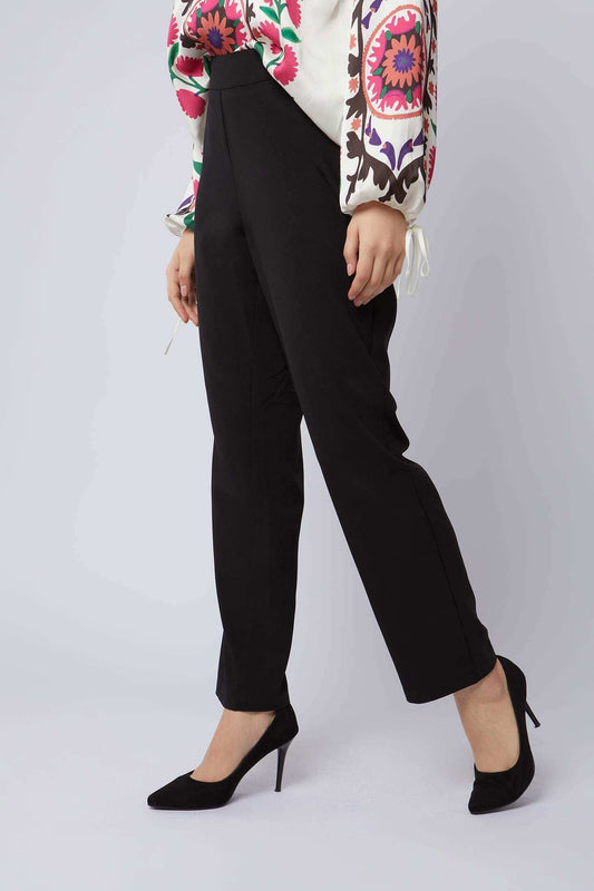 Women Regular Fit Pant - Black