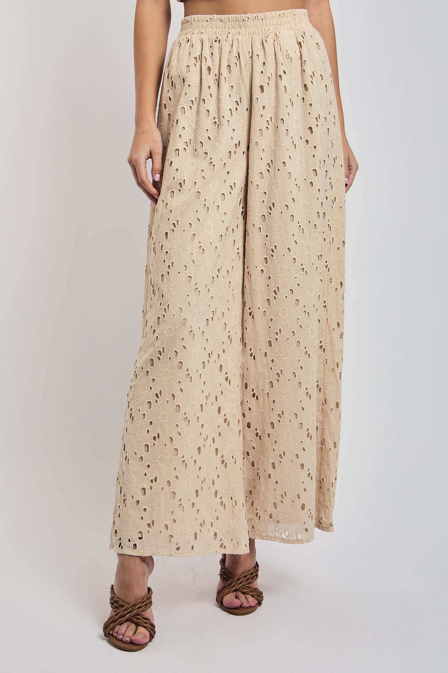 Women Regular Fit Pant - Brown