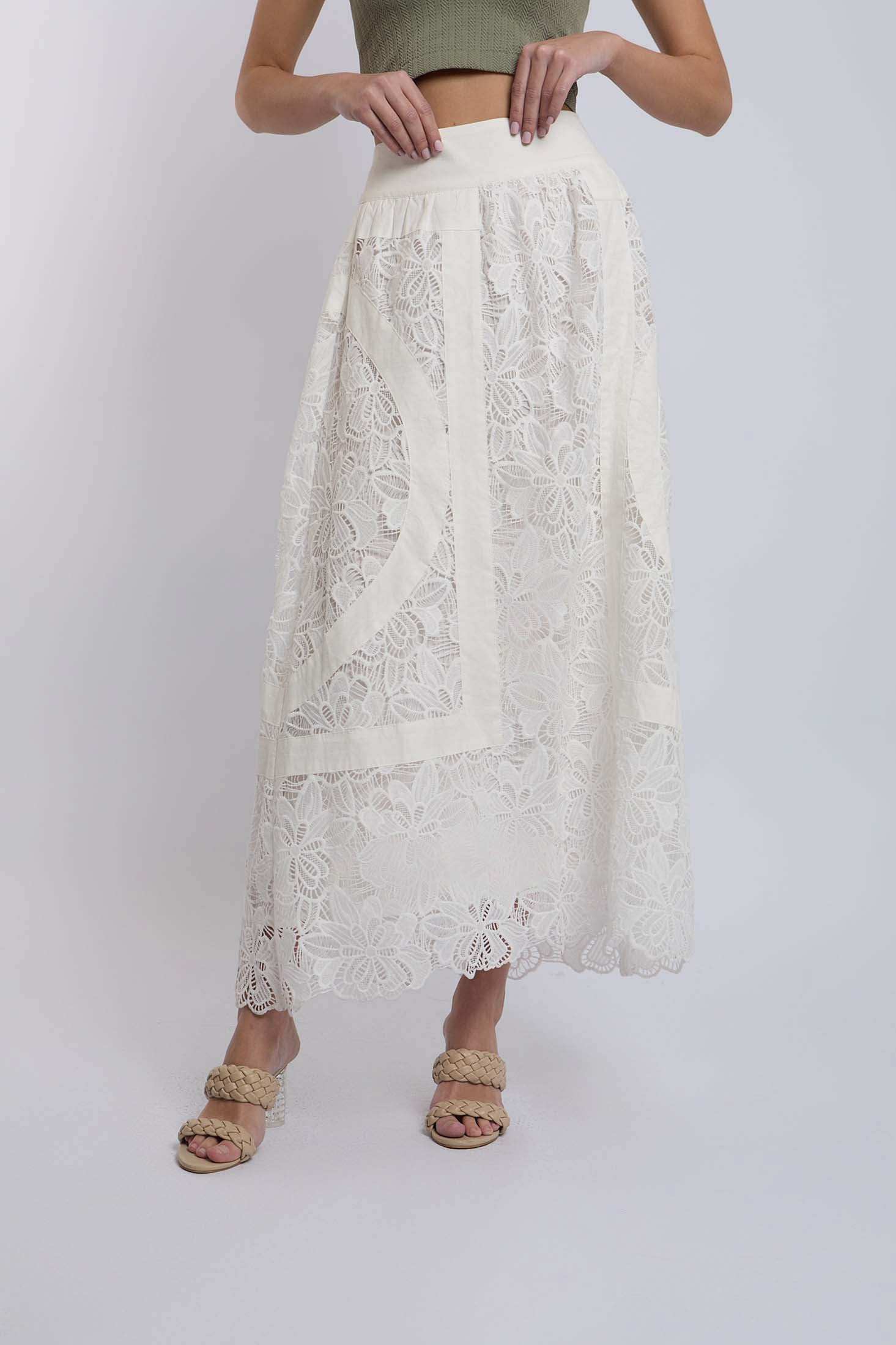 Women Regular Fit Skirt - White