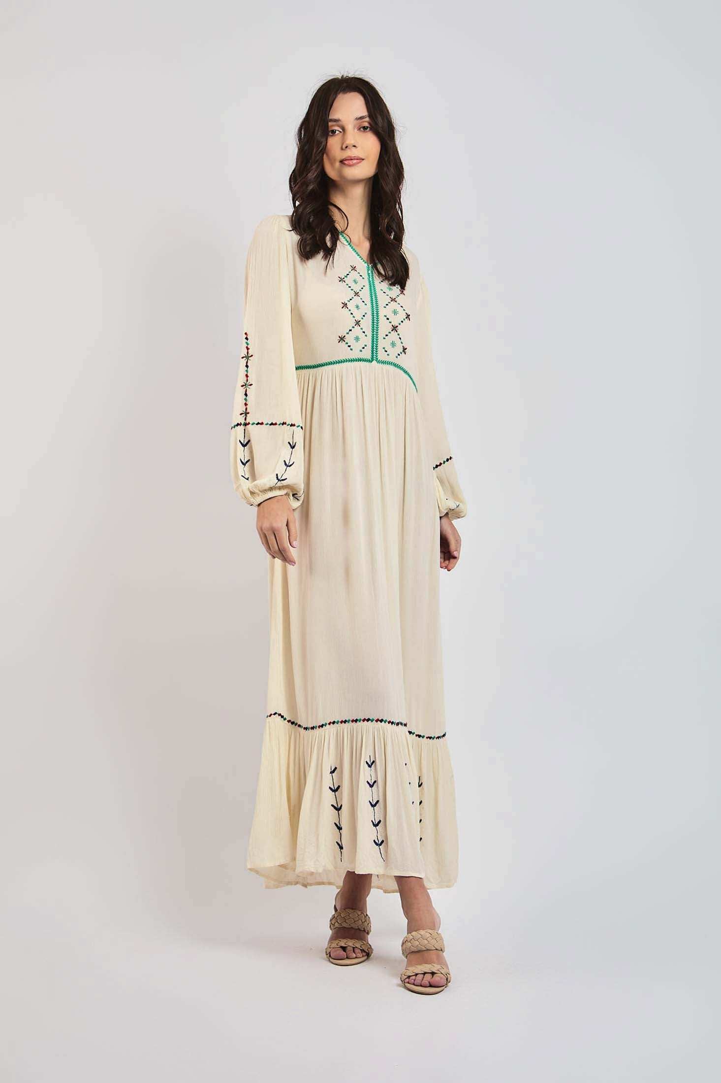 Women Regular Fit Dress - Off White