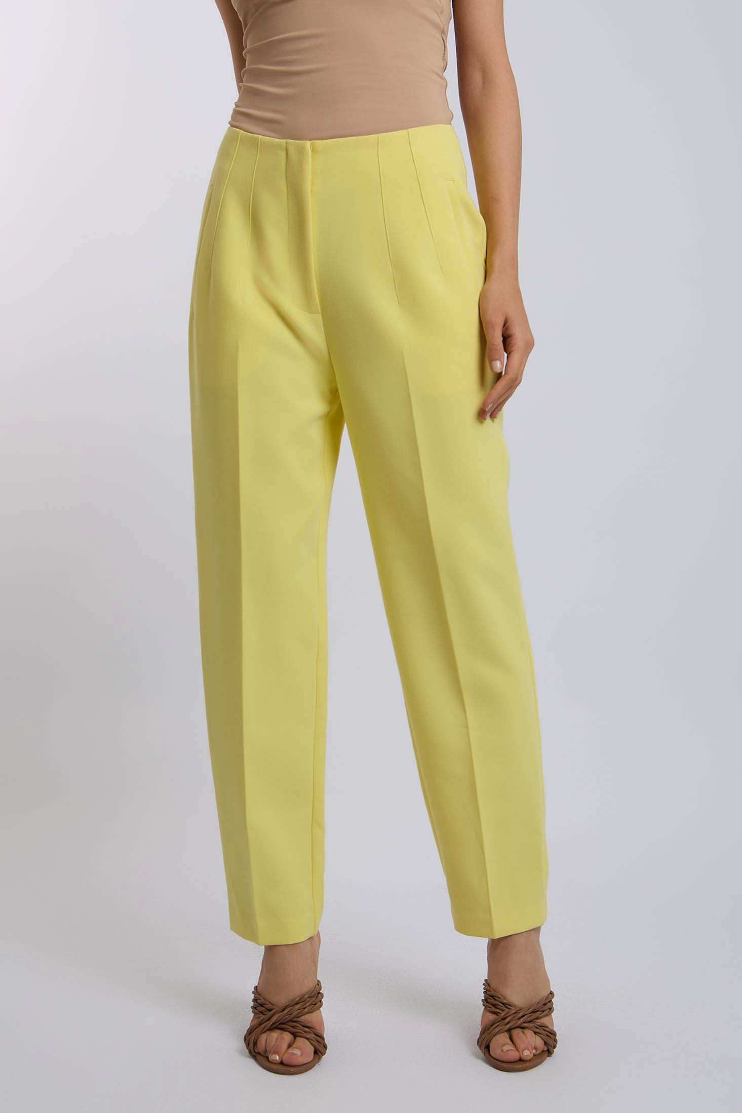 Women Regular Fit Pant - Yellow