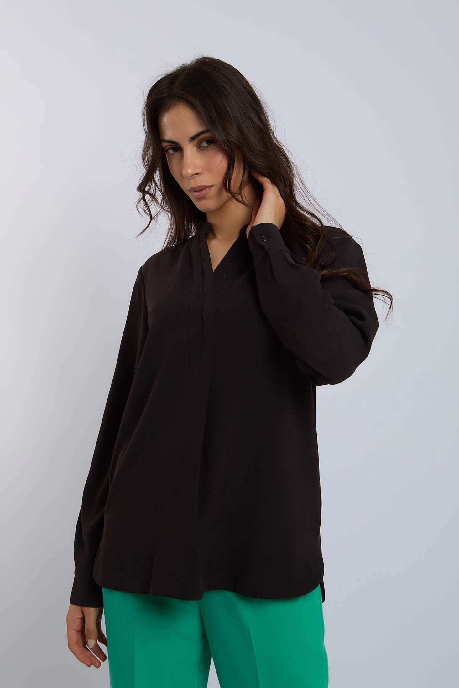 Women Regular Fit Blouse - Black