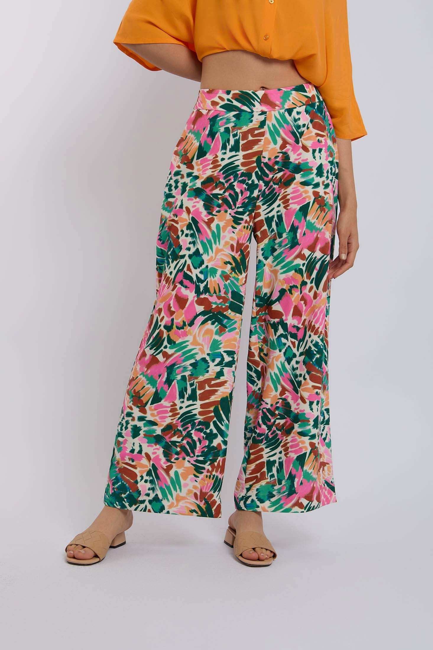 Women Regular Fit Pant - Multicolorcolor