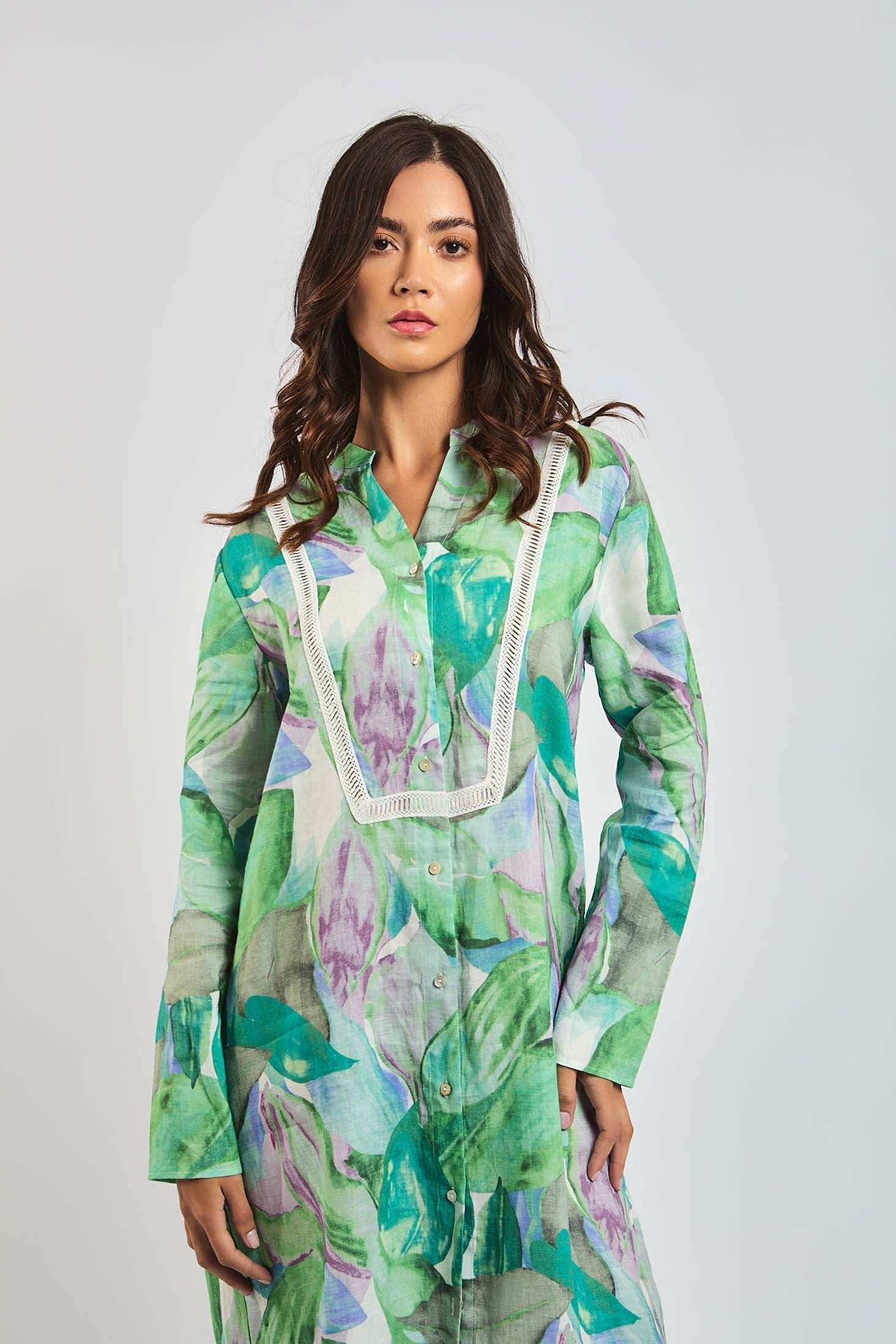 فستان نسائي بقصة عادية - متعدد الألوان