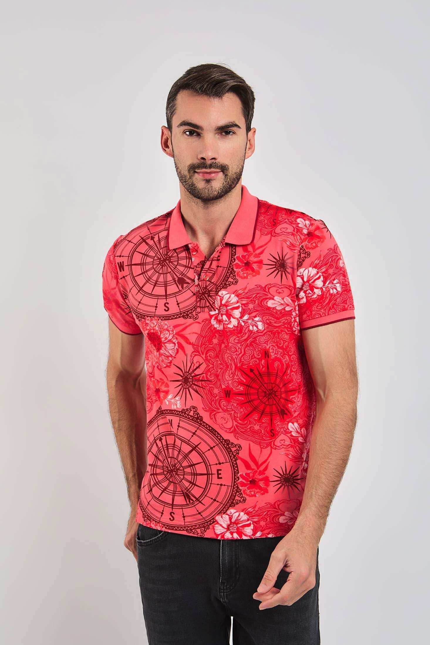 Men Regular Fit Polo - Multicolorcolor