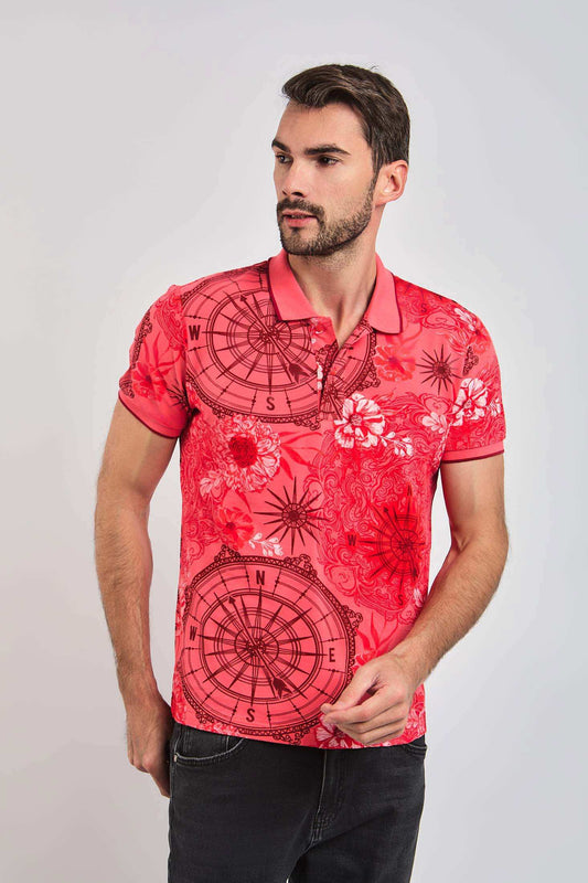 Men Regular Fit Polo - Multicolorcolor