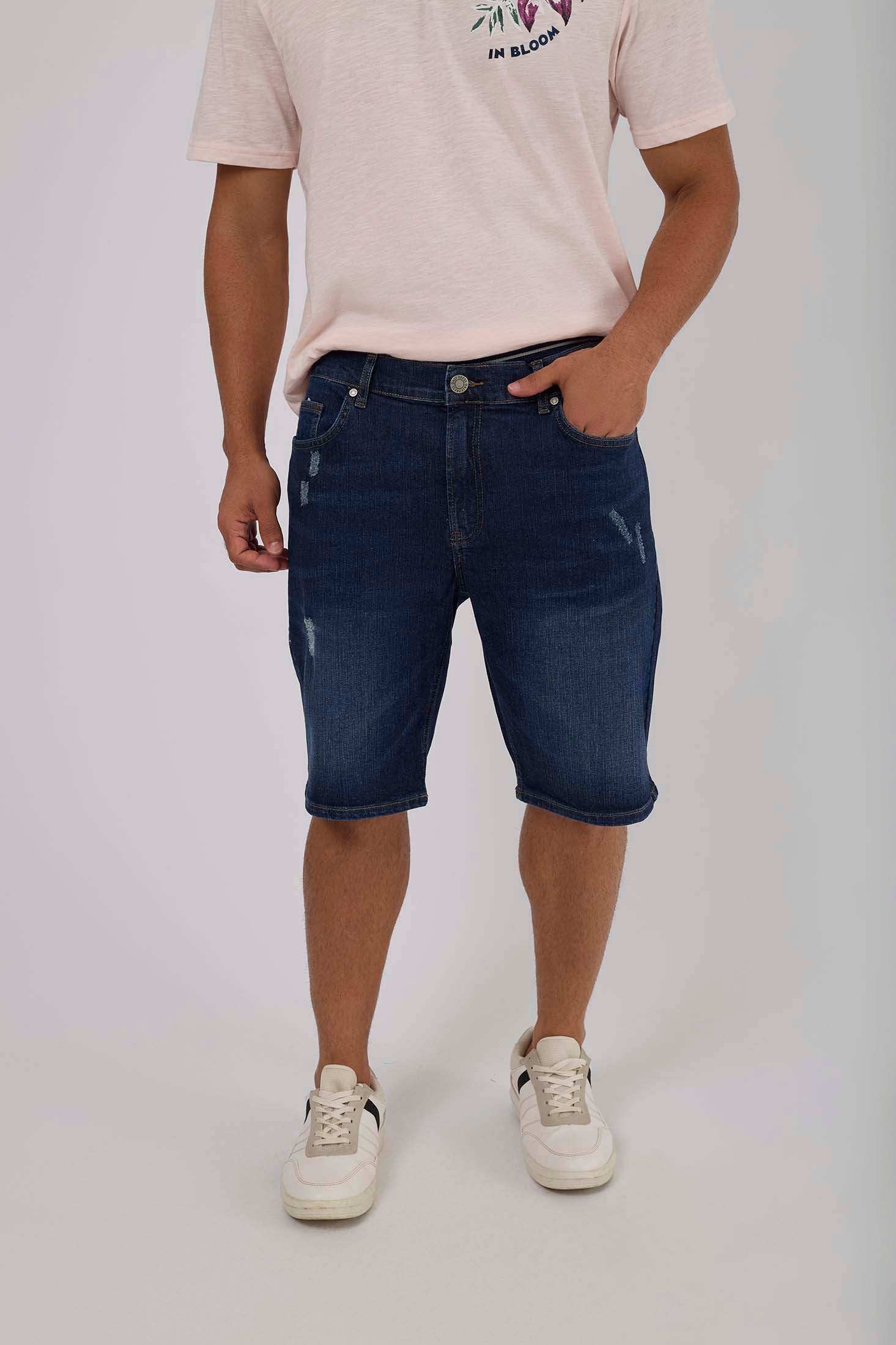Men Regular Fit Shorts - Blue