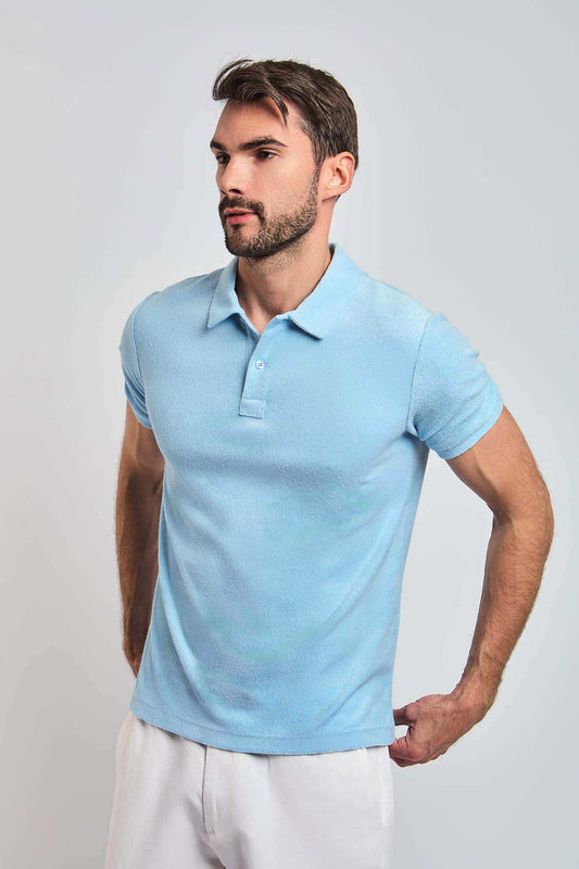 Men Regular Fit Polo - Blue