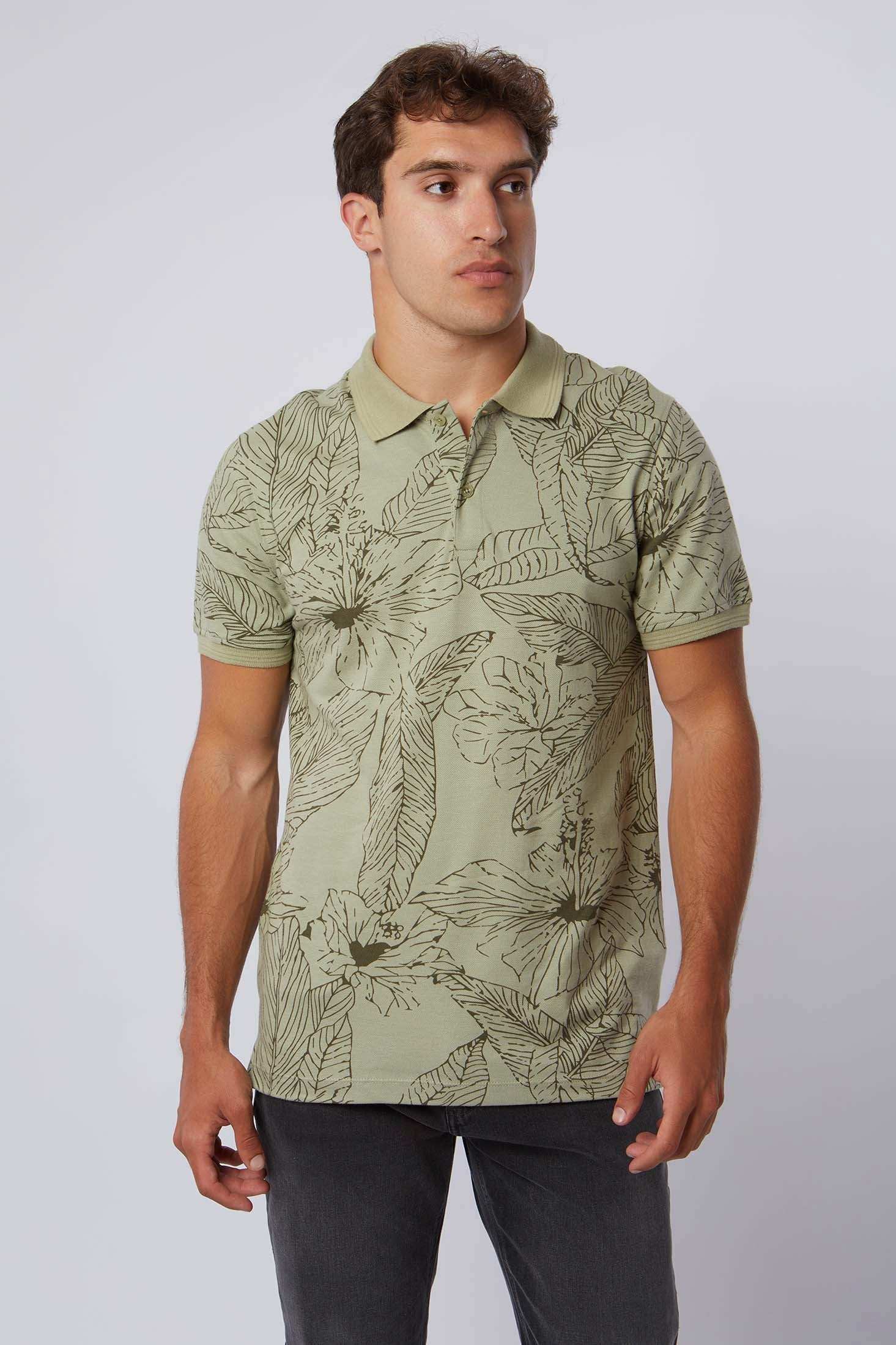 Men Regular Fit Polo - Green