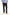 Navy Cotton Straight-Leg Pants