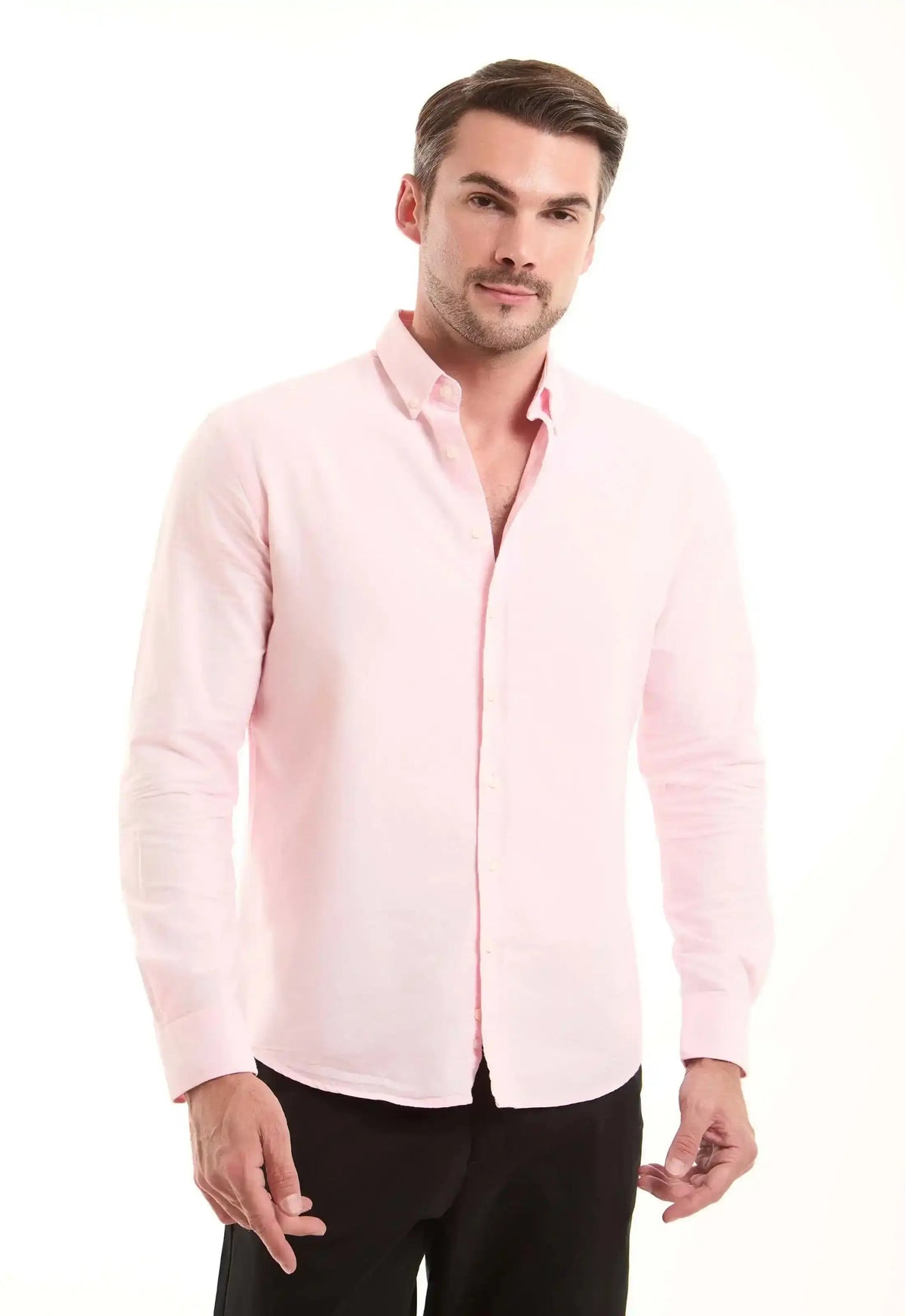 Solid Cotton Oxford Shirt