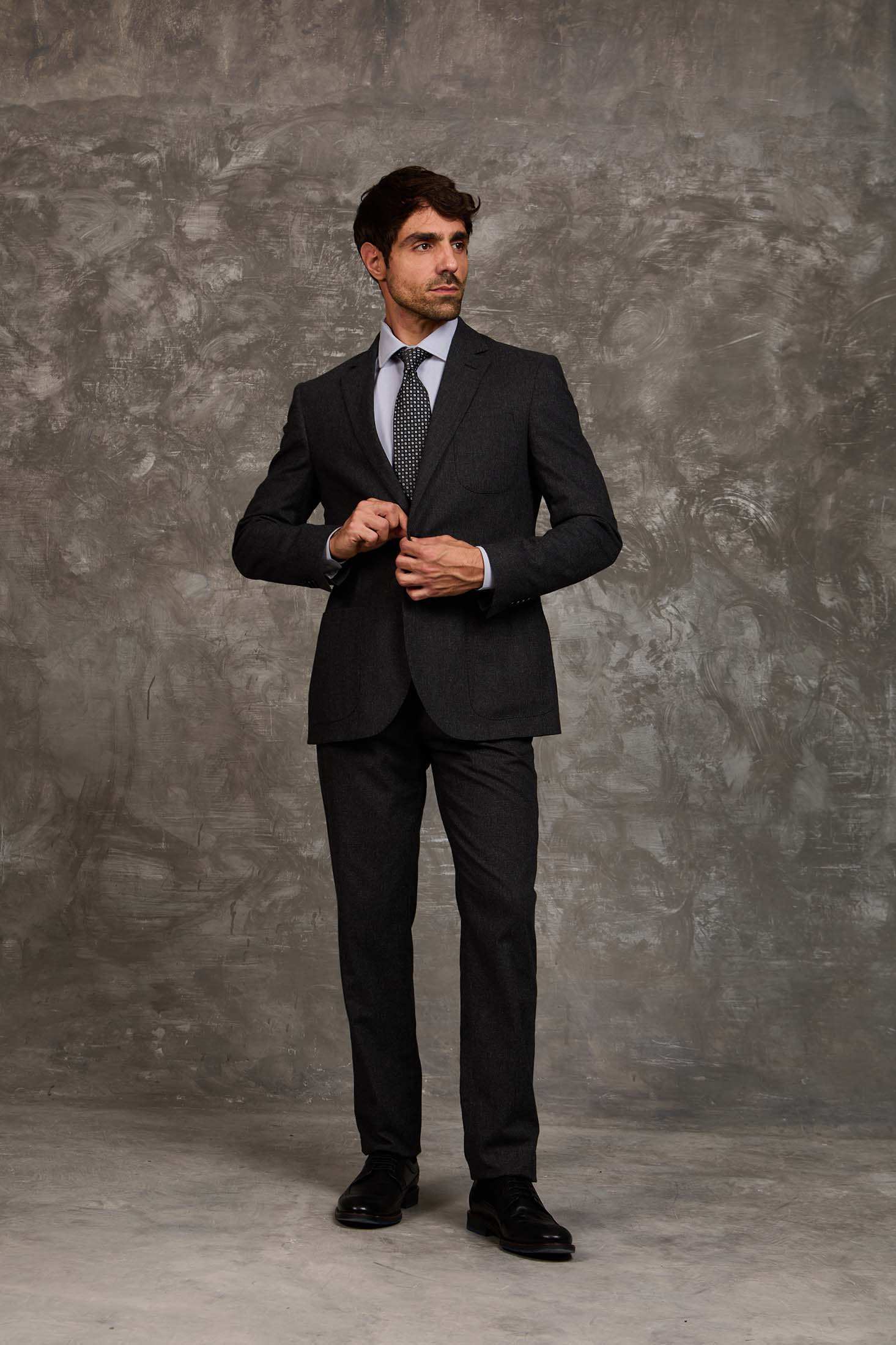 Men Regular Fit Blazer Black