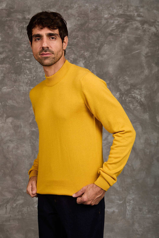 Slip On Solid Pullover with Turtle Neck