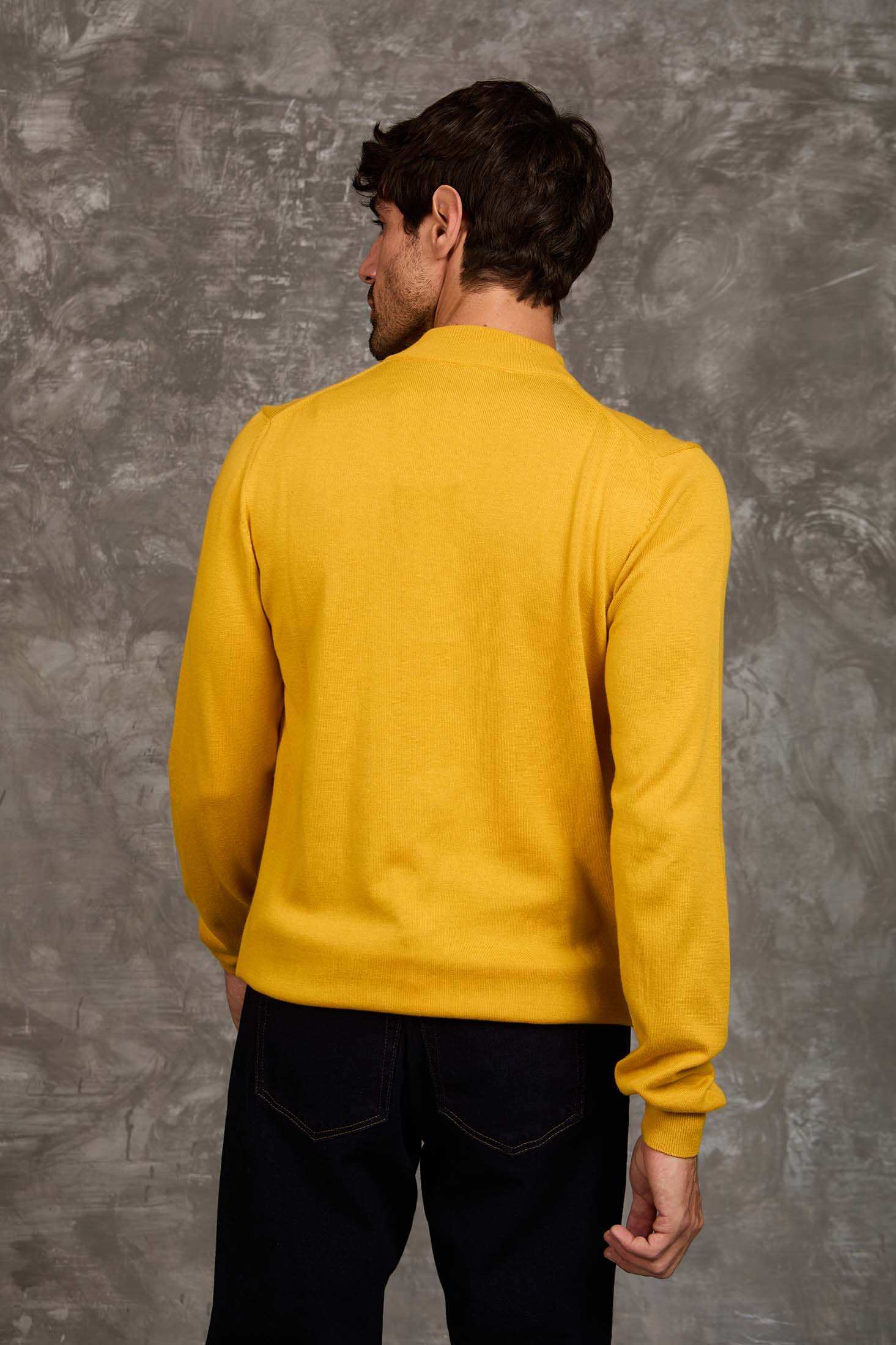 Slip On Solid Pullover with Turtle Neck