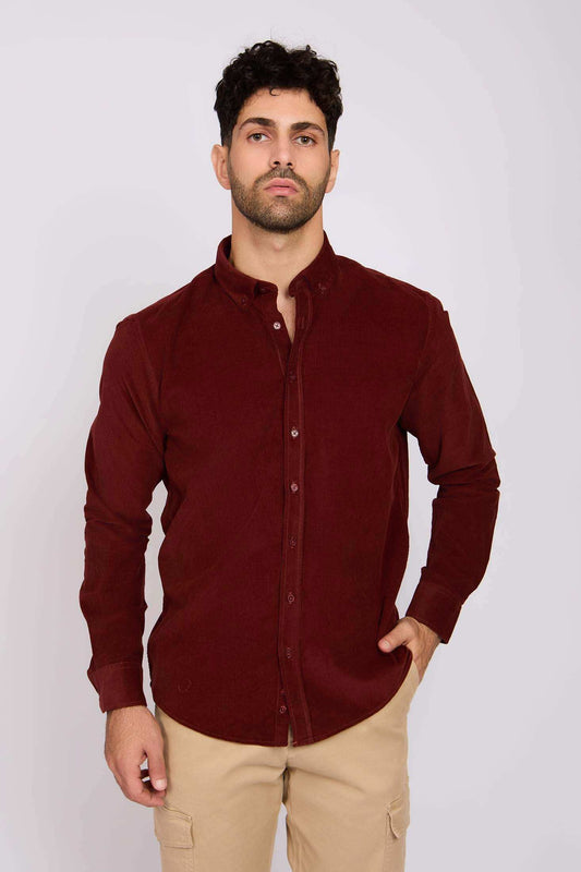 Men Regular Fit Shirt Red