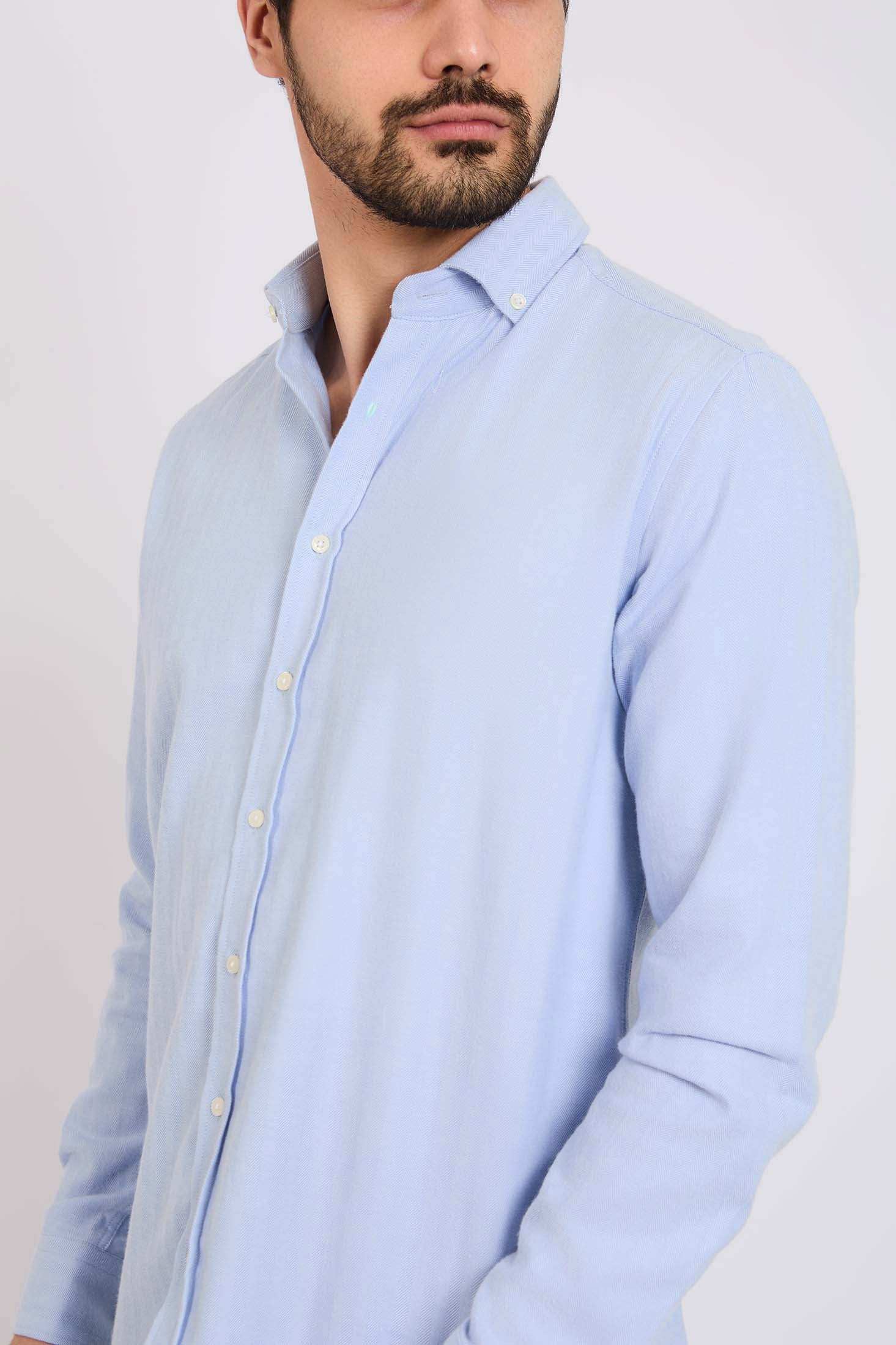 Men Regular Fit Shirt Blue