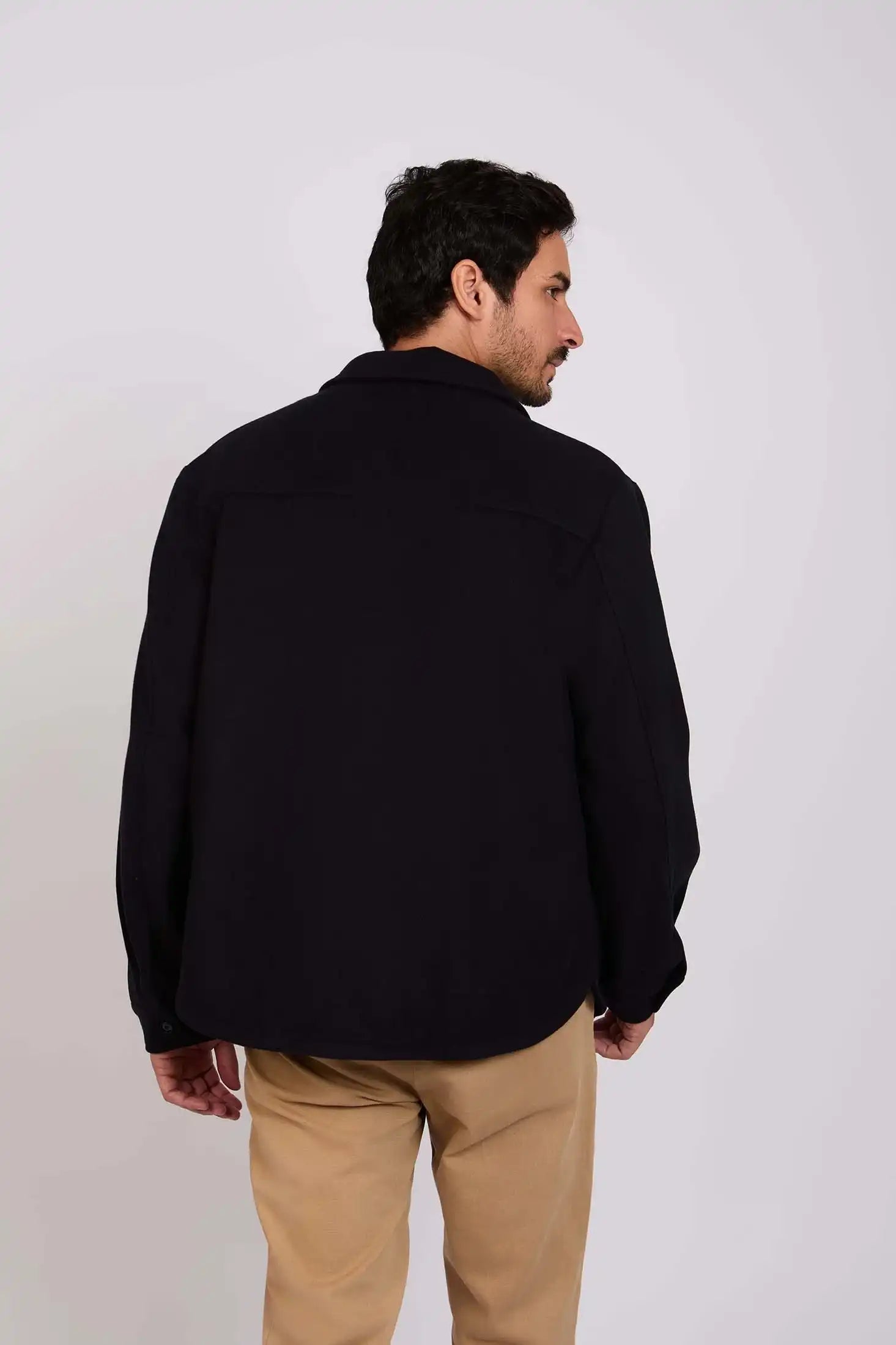 Men Regular Fit Jacket Blue