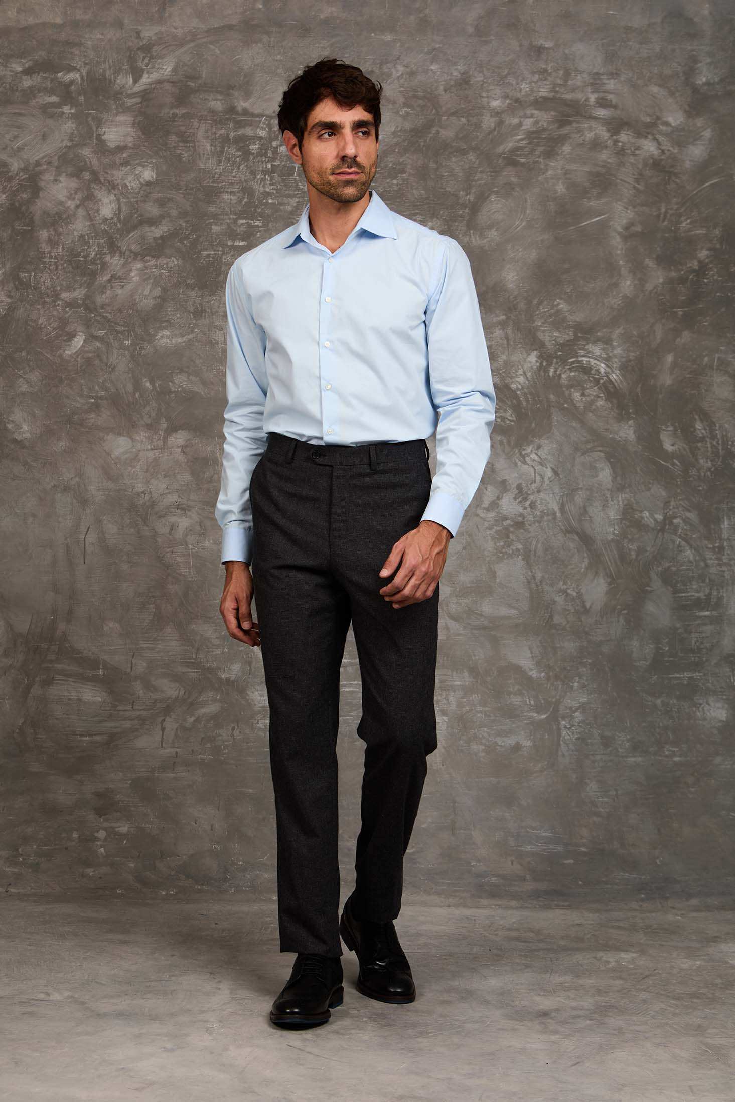 Men Regular Fit Pants Black