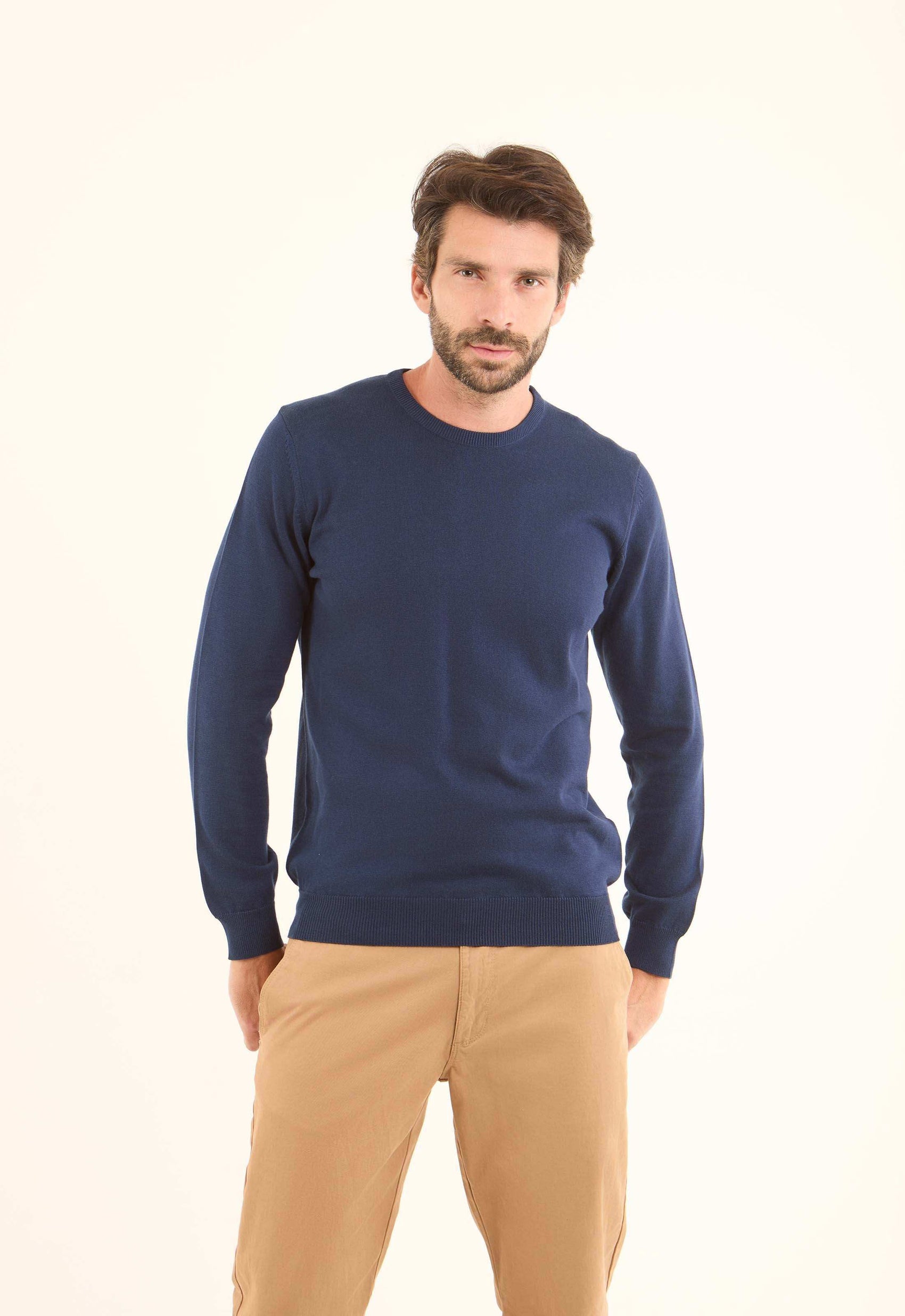 Long Sleeves Solid Basic Pullover