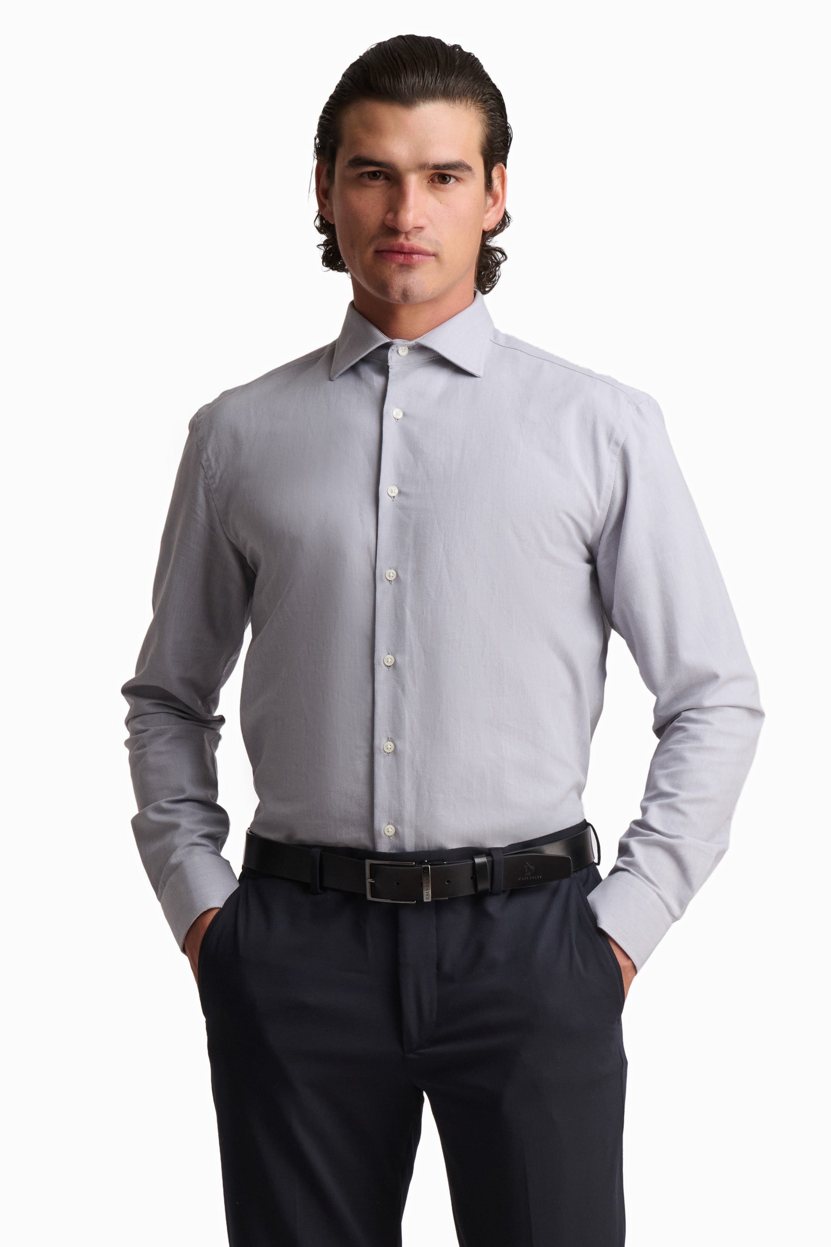 Light Grey Classic Cotton Shirt