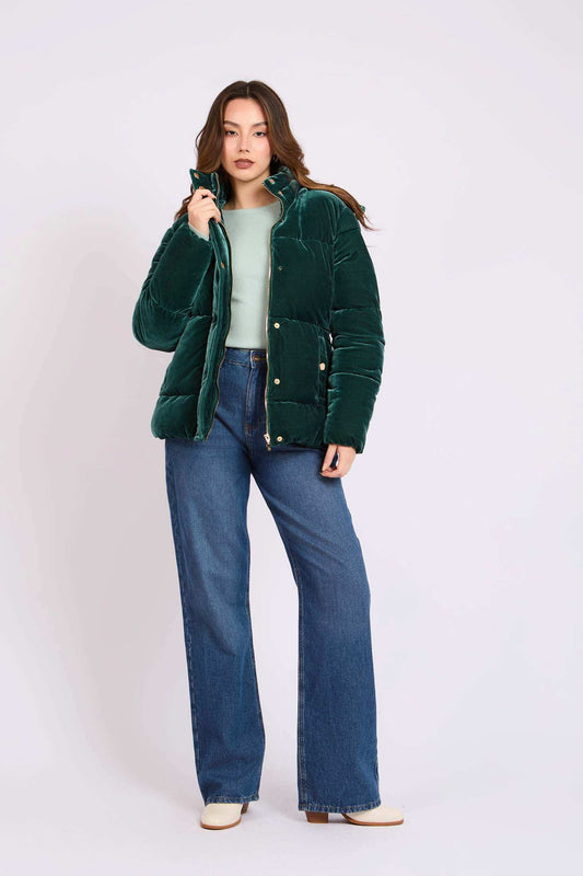 Women Regular Fit Jacket Green