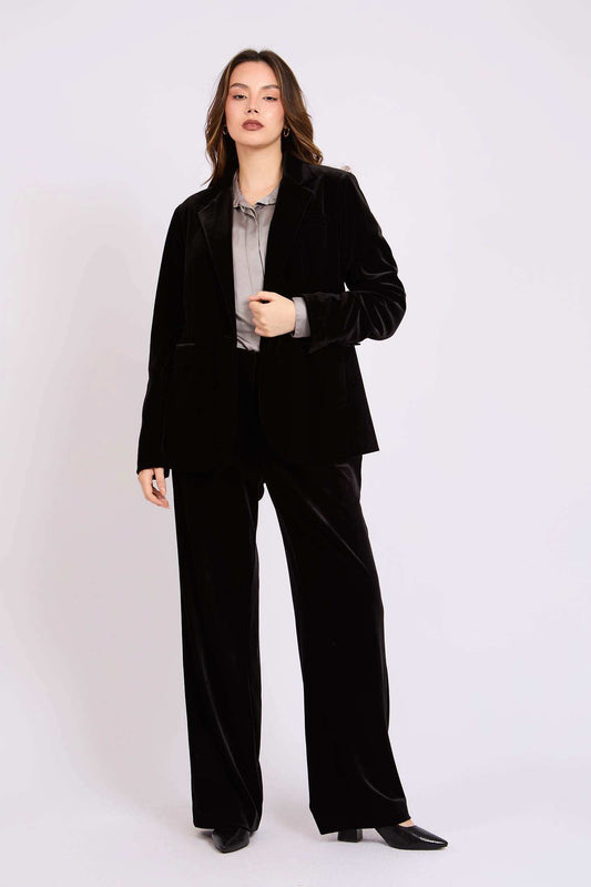 Women Regular Fit Blazer Black