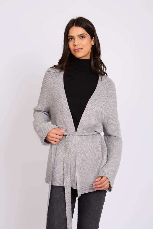 Women Regular Fit Cardigan Grey