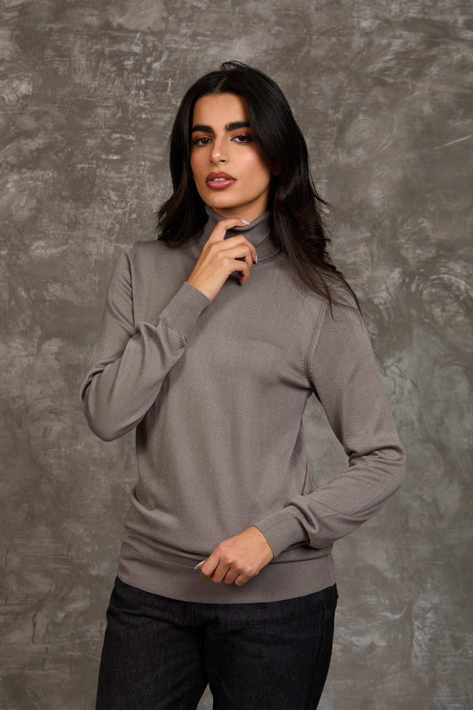 Women Regular Fit Pullover Grey