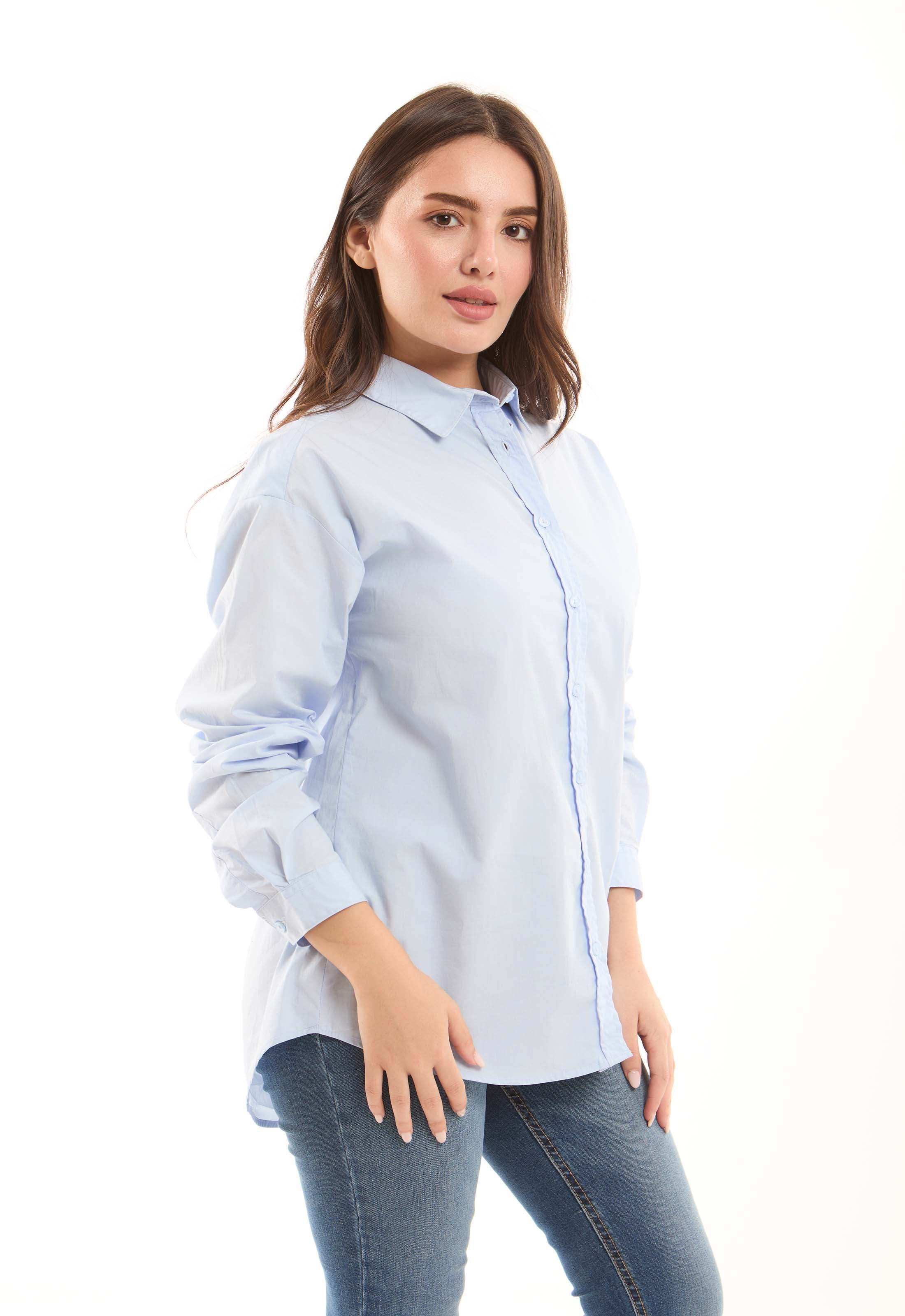 Light Blue Cotton Classic Shirt