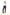 Navy High-Waist Straight Pants