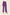 Purple High-Waist Flared Trousers