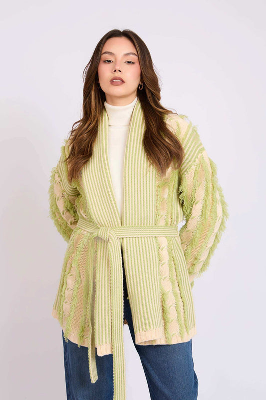 Women Regular Fit Cardigan Brown