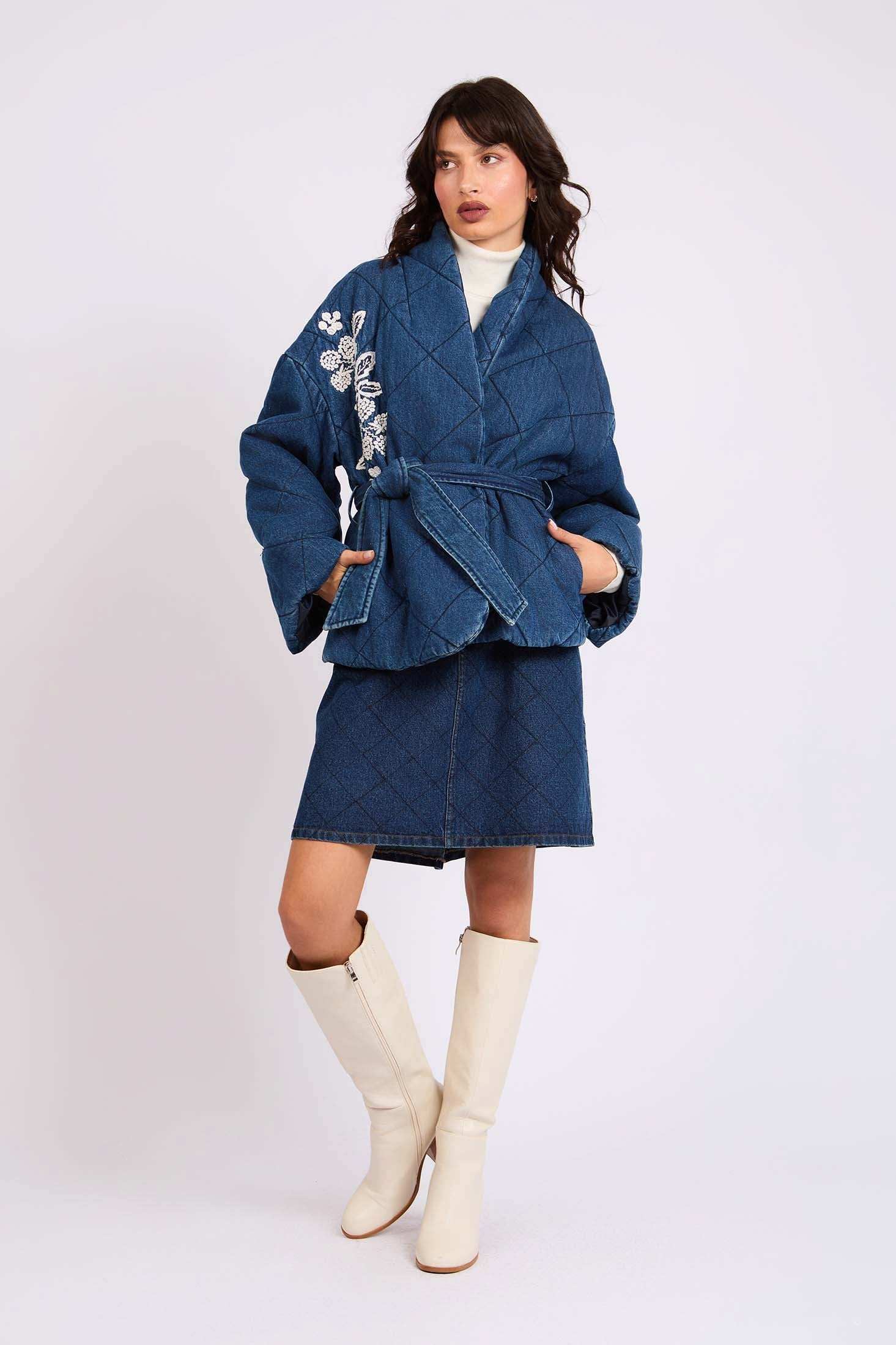 Women Regular Fit Skirt Blue