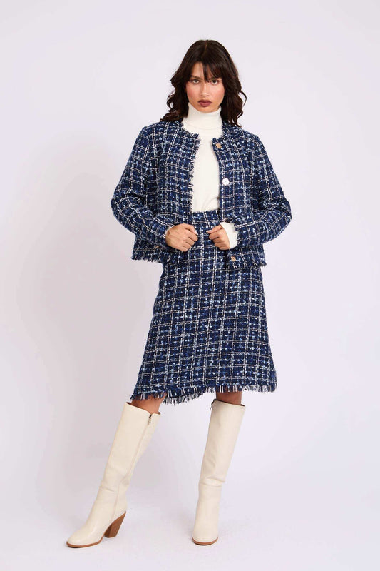 Women Regular Fit Jacket Blue