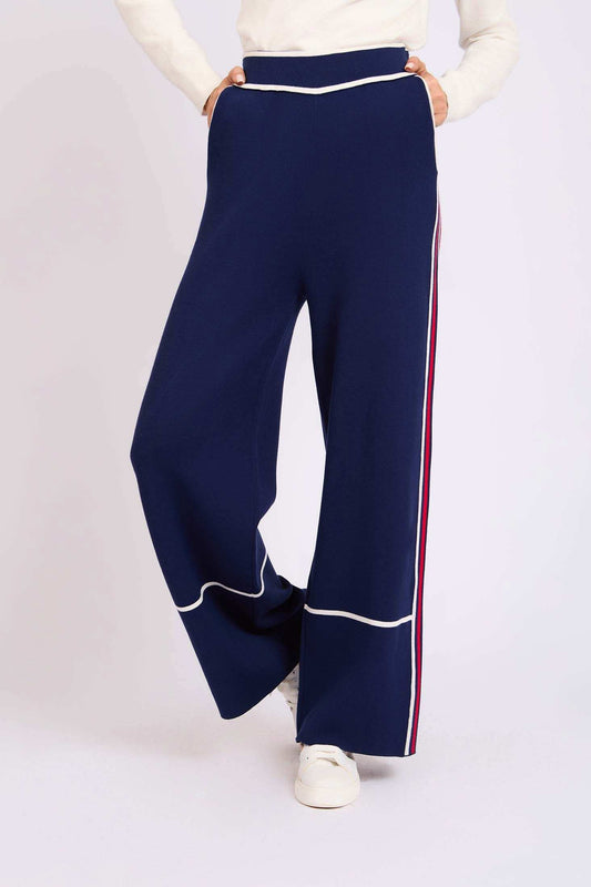 Women Regular Fit Pants Blue