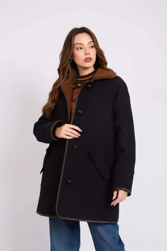 Women Regular Fit Jacket Black