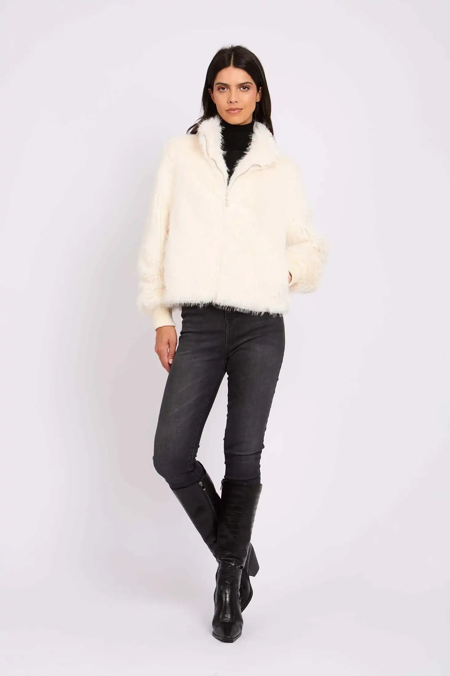 Women Regular Fit Jacket Off White