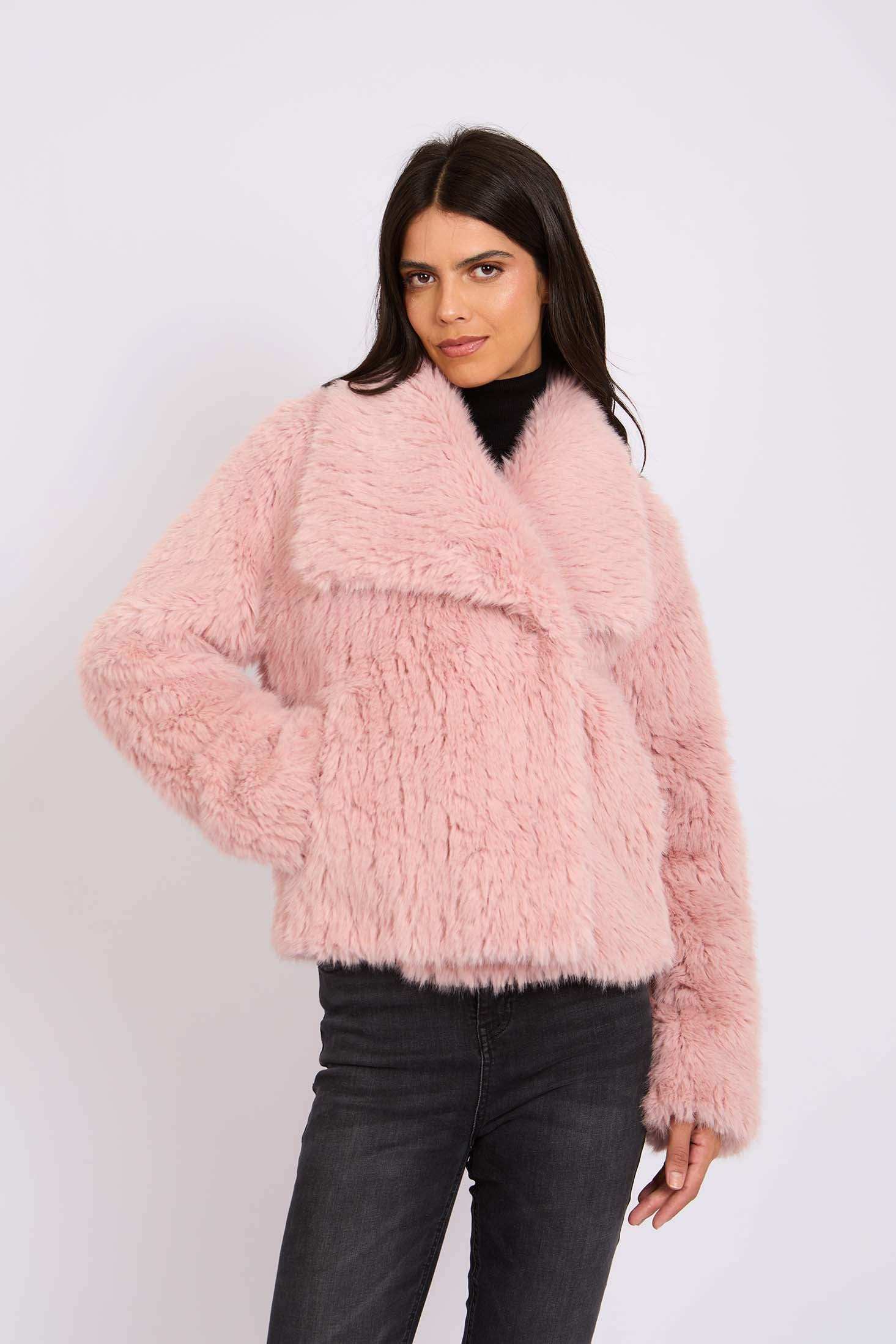 Women Regular Fit Jacket Pink